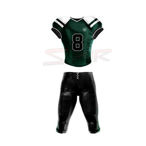 Uniforme léger et personnalisé de football américain nouveau style uniforme de football américain de couleur unie - Product Image 1