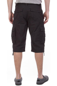 <b>Cargo</b> Jogger Shorts Men Mid 100% Cotton Solid Color Print Comfortable Casual Outdoor Fitness Gym Anti-Wrinkle Breathable - Product Image 3