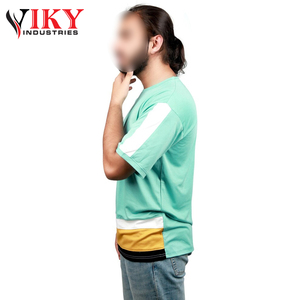 Recién llegado, cómodas camisetas de nailon de manga corta para hombre con logotipo personalizado, tasa de fábrica 'VIKY IND' Wear - Product Image 3