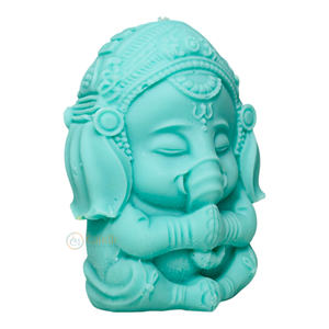 เทียนหอมอโรมาเธอราพีรูปพระพิฆเนศน่ารักแปลกใหม่ตกแต่งสัมผัสสำหรับเทศกาลและของขวัญสำหรับโอกาสพิเศษของคุณ - Product Image 3