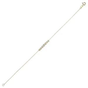 Pulsera de diamantes de burbujas de cadena elegante, diamantes naturales de 0,24 CT, artesanía delicada para regalos de cumpleaños elegantes para él - Product Image 4