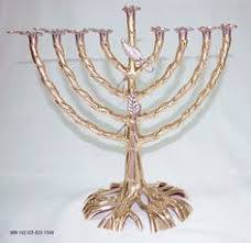 Designer Brass Menorah Candle Holder Jewish Hanukkah <b>Lamp</b> Decorative Candle Stand Elegant Home Decor - Product Image 3