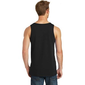 OEM personnalisé vente en gros coupe ajustée col rond débardeurs en coton noir vêtements pour hommes grande taille sans manches hommes débardeurs vêtements d'été - Product Image 2