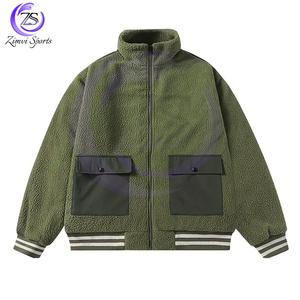 แจ็กเก็ตขนแกะเชอร์ปาสำหรับผู้ชายสินค้าแบรนด์ใหม่ล่าสุด2025ปรับแต่งโลโก้ได้ - Product Image 1