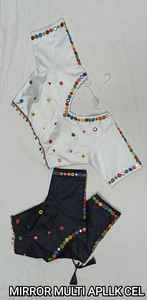 Blusa de espejo de rayón hecha a mano con estilo étnico de diseñador de moda de alta calidad con blusa de rayón elegante Latkan para mujer - Product Image 4