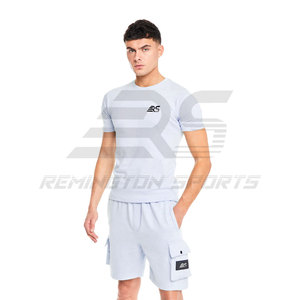 Wholesale High Quality Men's Solid Color <b>Twin</b> <b>Sets</b> Casual Design Breathable <b>Twin</b> <b>Sets</b> - Product Image 4