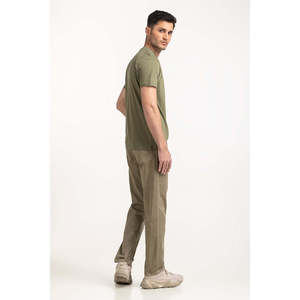 T-shirt décontracté pour homme en jersey 100 % coton de qualité supérieure MN-TS-SS25-008, respirant, design uni, OEM ODM - Product Image 4
