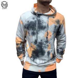 เสื้อสวมหัวแขนยาวดีไซน์ใหม่เสื้อฮู้ดมัดย้อมสำหรับผู้ชายพร้อมบทความขายดี - Product Image 6