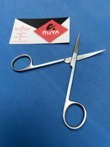 Tijeras de Iris de acero inoxidable para cirugía Dental médica, instrumentos de cirugía plástica rectos de 115mm afilados y puntiagudos ISO CE - Product Image 4