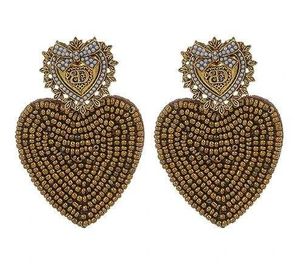 ต่างหูปักลายดินสอลูกปัดแบบยาวสไตล์วินเทจต่างหูแบบสั่งทำ - Product Image 5