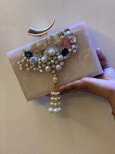 <b>Pink</b> Horn Animal Style Women's <b>Clutches</b> Handmade Art & Collectible Indian Handicraft Promotional Custom Type - Product Image 5