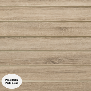แผ่นผนังสล็อตวอลล์ Cambrich Oak Reinforced หนา 19 มม. พร้อมแผ่นอะลูมิเนียมสีเบจหนา 1.2 มม. ขนาด 1200x1200 มม. ผลิตในสเปน - Product Image 1