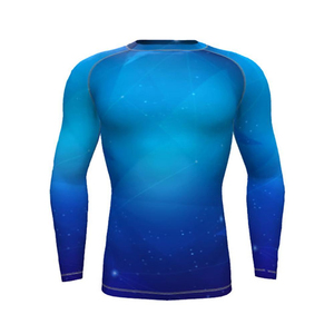 2023 logotipo personalizado Rashguard UPF 50 sublimación impresa manga larga MMA BJJ protector de surf OEM Rashguards - Product Image 4