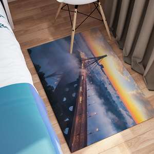 Tapis Pont de Kiev Ukraine, Tapis Pont de Kiev, Tapis Paysage Nuages Magnifiques, Tapis Fin Non-tissé - Product Image 5
