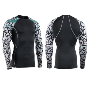 <b>Top</b> Quality Sports Wear <b>Men</b> Gym MMA Clothing Rash Guard <b>Swimming</b> Rash Guard With Sublimation Long Sleeve - Product Image 6