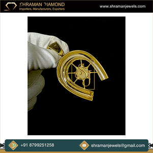 Anniversary Gift Luxurious Fine Jewelry Custom 925 <b>Silver</b> Yellow Gold Plated Unisex Vintage Horse <b>Shoe</b> Charm Dainty Pendant - Product Image 3