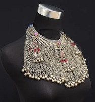Premium Afghan Kuchi Tribal Collier Bijoux pour Femmes Unique Vintage À La Main Gypsy Coins Design Accessoires