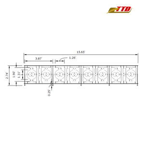 Rampe de balcon sur mesure au design moderne décoratif en fer forgé avec fini extérieur poudré pour projets élégants - Product Image 6