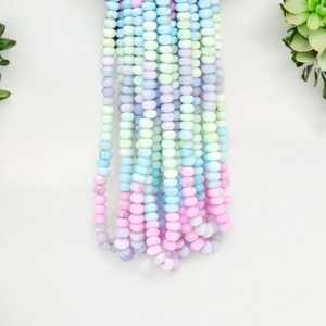 Perles de rondelle lisses d'opale multicolore naturelle brin 7mm à 10mm perles de pierres précieuses en vrac pour la fabrication de bijoux en gros en vrac Inde - Product Image 1