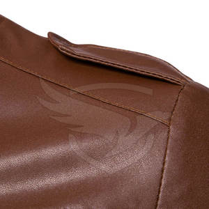 Nuevo diseño de chaqueta de cuero para hombre de color personalizado chaqueta de cuero para hombre Streetwear chaqueta de cuero para hombre - Product Image 5