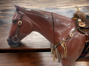 Fait sur mesure en cuir Western Horse Sports Headstall poitrine collier ensemble confortable et léger pour l'équitation course prix de gros - Product Image 4