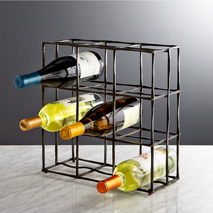 Luxury Design <b>Tabletop</b> Wine Bottle Rack Metal Wine <b>Storage</b> Holder for Bar Restaurant Decoration - Product Image 3