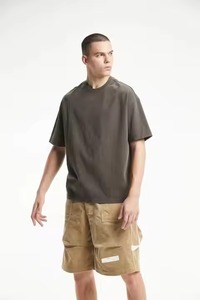 Printing Logo 100% Cotton T Shirt Streetwear <b>Hip</b> Hop Stone 100% Cotton T Shirts With Logo Acid Washed T-Shirt - Product Image 6