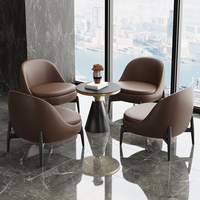 Bureau modulaire zone de loisirs canapé hôtel appartement canapés d'attente ensemble canapé en cuir chaise avec table basse