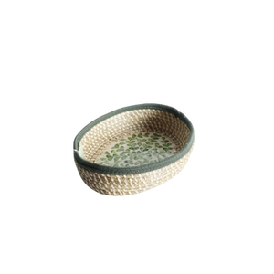 Cesta duradera de Capiz de Jacinto de algas marinas con costuras ecológicas para lavandería y necesidades de organización del hogar - Product Image 4