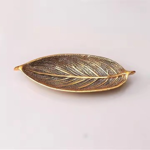 Aluminium Art Deco Rectangle Tray Twin Tone Finish Metal Handicraft for Tabletop Display Living Room <b>Decor</b> Wedding Centerpiece - Product Image 6