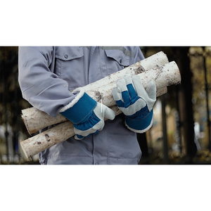 Guantes de trabajo de cuero deportivos aprobados por la CE EN388 Impresión de logotipo personalizado Jardín industrial Construcción Protección de seguridad manual - Product Image 3