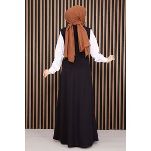 Conjunto de 2 Piezas con Detalle de Pliegues Negros, Top Corto Informal y Chaleco para Atuendos de Verano - Product Image 6
