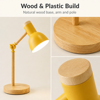 Lampe de lecture en bois et plastique