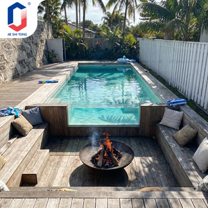 10mm Thick Fiberglass Ground Swimming <b>Pool</b> <b>for</b> Kids Adults Rectangle Shape UV Resistant Easy Install Outdoor Family <b>pool</b> - Product Image 1
