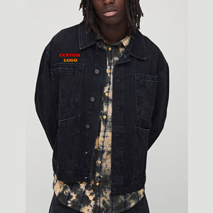 Veste en jean acidwash de haute qualité pour hommes Vêtements décontractés d'hiver respirants Conception personnalisée Veste en jean du fabricant en gros pour homme - Product Image 6