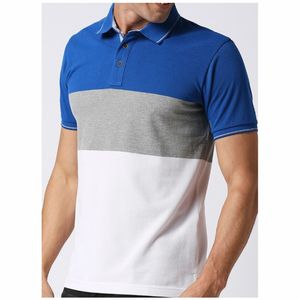 เสื้อโปโลเข้ารูปแบบลำลองของผู้ชายเสื้อถักระบายอากาศได้ดีใส่โลโก้ได้ตามต้องการ2025 - Product Image 5