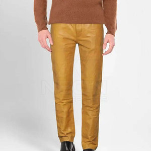 กางเกงหนังผู้ชายระบายอากาศดี สไตล์โดดเด่น ขายส่ง สำหรับขายออนไลน์ ล้างทำความสะอาดได้ ออกแบบเองได้ตามต้องการ - Product Image 4