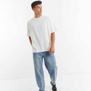 Nouveau haute qualité100 % coton surdimensionné hommes t-shirts pour tenue décontractée/coton de haute qualité OEM votre marque Logo imprimé hommes t-shirt - Product Image 4