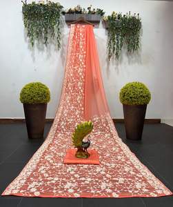 Hermoso diseñador Party Wear Sari con trabajo de hilo con blusa en seda Benglori - Product Image 3