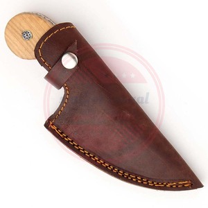 Damasco logotipo personalizado y tamaños Hunter Outdoor Camping Skinner cuchillo de hoja fija con mango de madera para la venta - Product Image 5