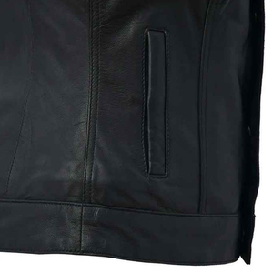 New Summer Women Leather <b>Vest</b> Motorcycle Men WOMEN Fashion Customize Wholesale Solid <b>Black</b> Plus Size Motorbike Real Leather <b>Vest</b> - Product Image 5