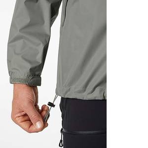 Vestes coupe-vent résistantes à l'eau douces et confortables pour hommes OEM Vêtements pour hommes Vestes de pluie Style de rue Logo personnalisé - Product Image 4