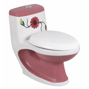 Articles sanitaires standard américains montés au sol Commode de toilette monobloc en céramique à économie d'eau pour salle de bain - Product Image 2