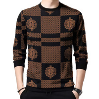 Camiseta de Manga Larga con Estampado para Hombre, Diseño Dinámico y Atemporal, Estilo Moderno y Elegante