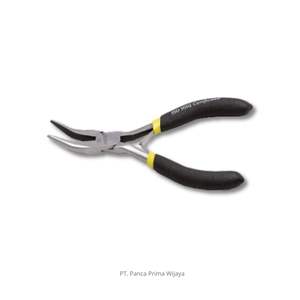 Alicates de Punta Curva Mini de Acero al Cromo Vanadio de Alta Calidad, 4.5 Pulgadas, Precisión para Bricolaje Electrónico y Manualidades, OEM Disponible - Product Image 1