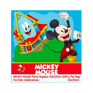 Tovaglioli per Feste di Topolino 33X33Cm 20 Pezzi per Confezione per Celebrazioni per Bambini - Product Image 2