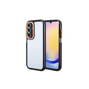 Coque en silicone anti-traces de doigts de qualité supérieure pour Samsung Galaxy A25, design Vitamine à bords colorés, style INS élégant pour 7 Plus - Product Image 1