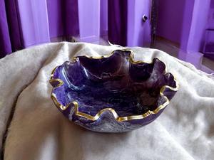 Tazón de Comida de Resina Epoxi de Lujo con Acabado Brillante para Uso Doméstico y en Restaurantes, Tazón Decorativo de Resina Epoxi para una Mesa Elegante - Product Image 2