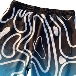 Survêtement unisexe à motif abstrait dégradé, manches longues, fermeture éclair, respirant, streetwear adulte, printemps, 100% polyester, doux - Product Image 5