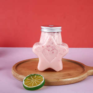Botella Desechable de PET de 500 ml con Forma de Estrella para Bebidas, Tapa de Aluminio, Impresión de Logotipo Personalizado con Serigrafía para Té Boba y Jugos Frescos - Product Image 3